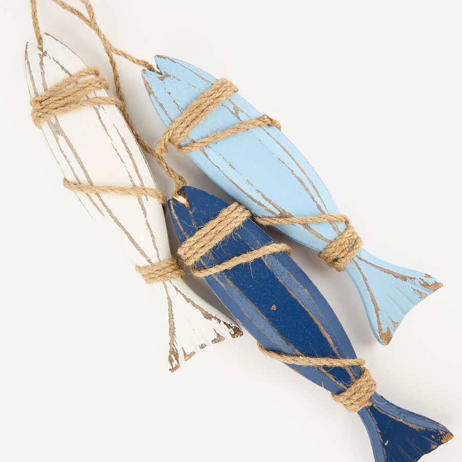 Decoración de pared de madera Fish 52cm