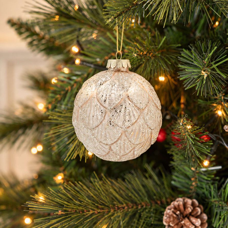 Bola de Navidad champ&aacute;n de cristal &Oslash;8cm