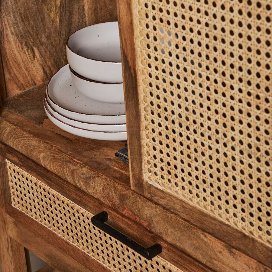 Armario de madera de mango Merlin 82x42x138cm Clau&Chloe