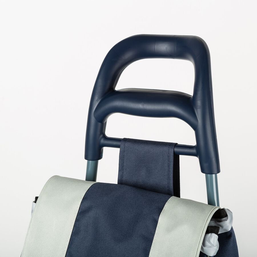 Carro de compra poli&eacute;ster azul Hoko 95cm