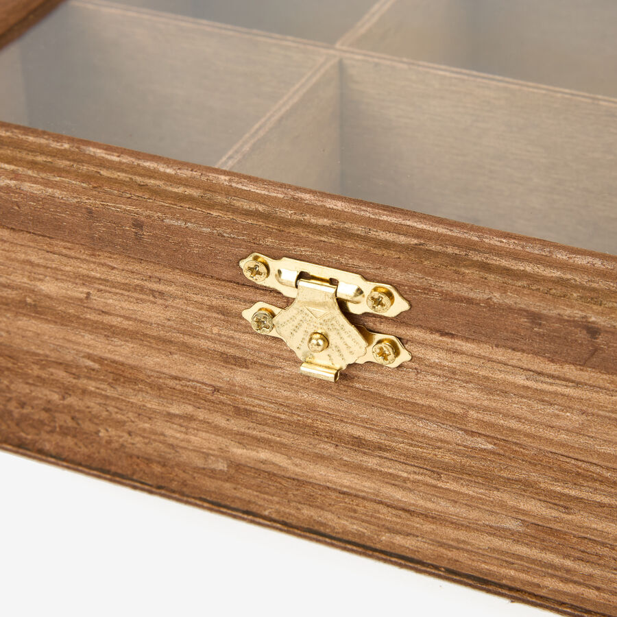 Caja para infusiones de madera 24x16x6cm