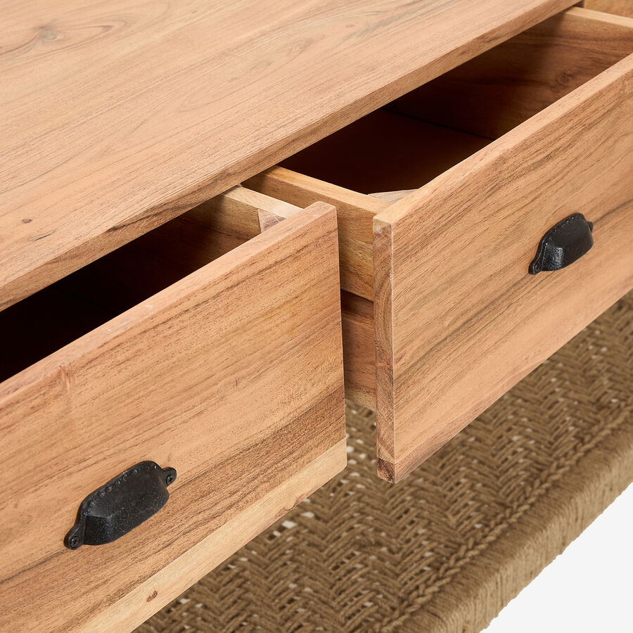 Consola de madera de acacia Bolt 170x40x75cm Clau&Chloe