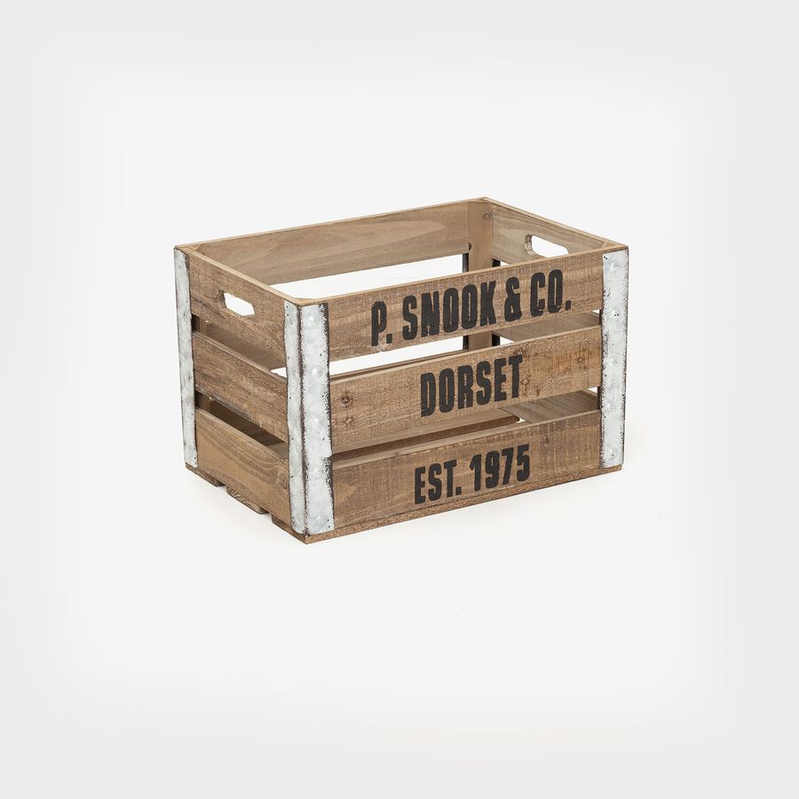 Caja listones madera Kim 37x25x23cm