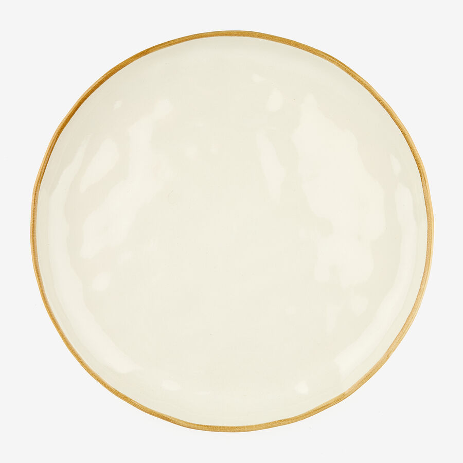 Vajilla de 12 piezas de cerámica marfil Albero