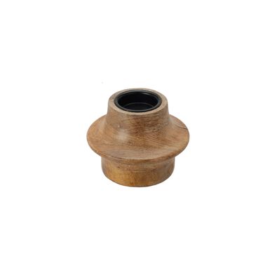 Portavelas de madera Banjo Ø12x10cm