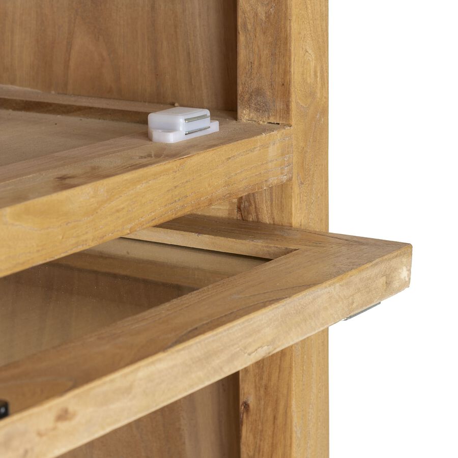 Estantería de madera olmo reciclada Nimea 208cm