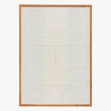 Lienzo con marco de tejido beige Lysia 50x70cm