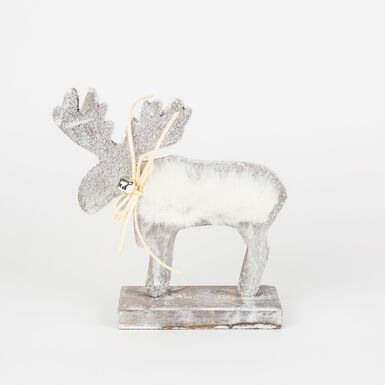 Figura decorativa de fieltro Reno 17x19cm