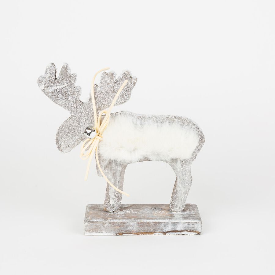 Figura decorativa de fieltro Reno 17x19cm