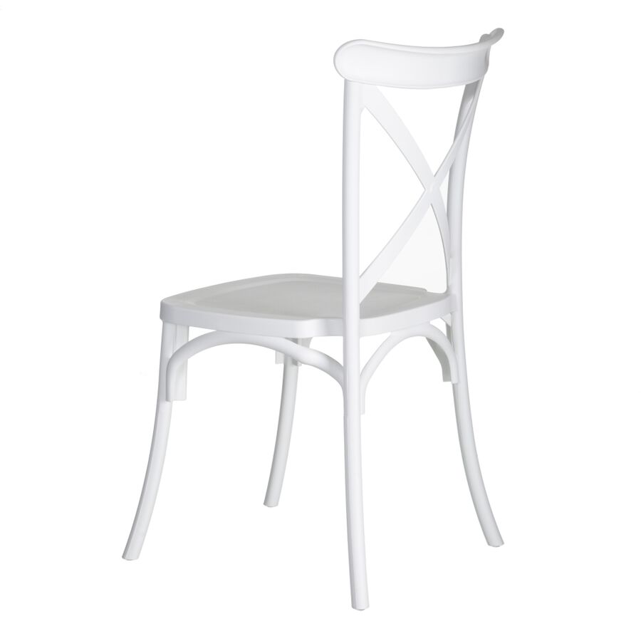 Set de 4 sillas de comedor blanco Cassie 48x43x91cm