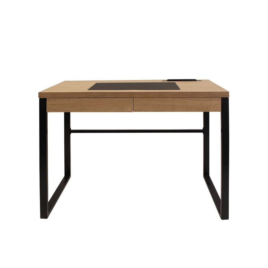 Escritorio de madera y metal 100x50x74cm
