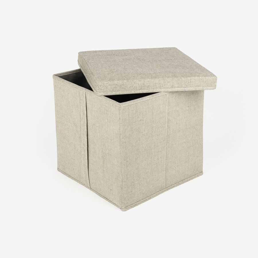 Caja organizadora gris Sleek 31x31x31cm