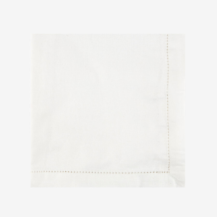 Mantel de algod&oacute;n blanco Chambray 240x140cm