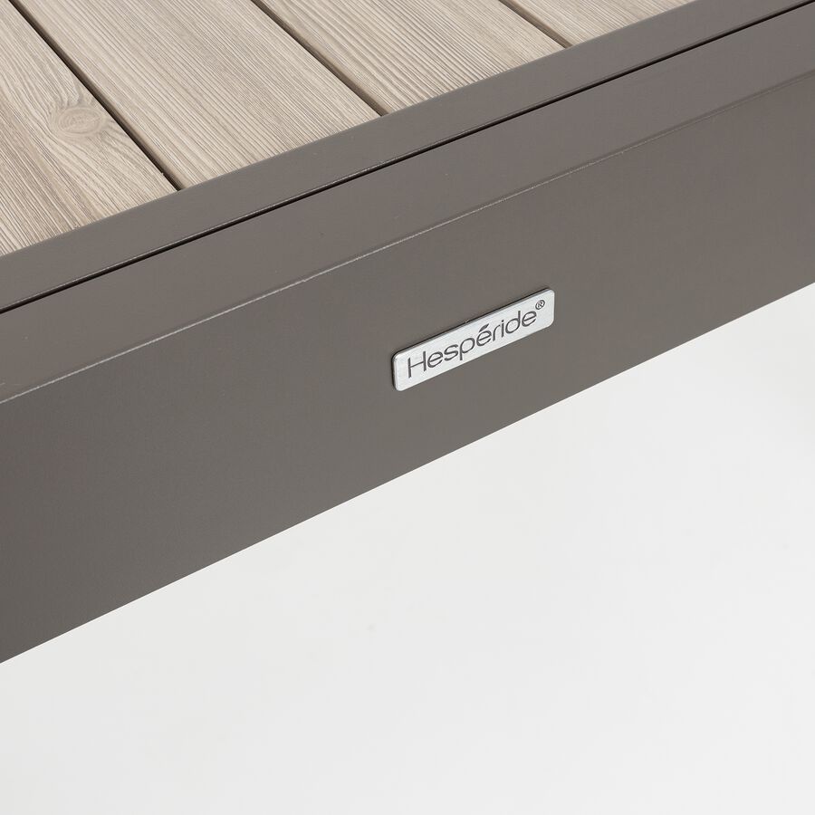 Mesa extensible gris de aluminio Palma 90/180cm