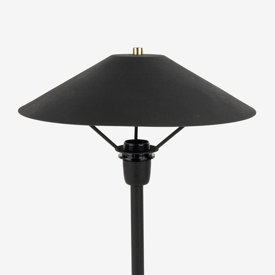 L&aacute;mpara de mesa negra Biruta &Oslash;35x51cm