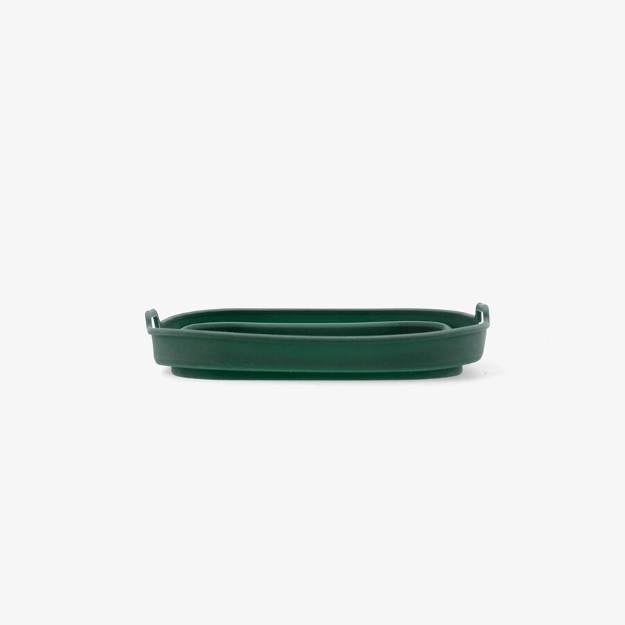 Cesta cuadrada de airfryer verde de silicona Terrae 20cm 
