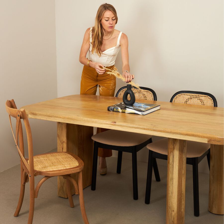 Mesa de comedor de madera de mango Barlet 180x90x76cm Clau&Chloe