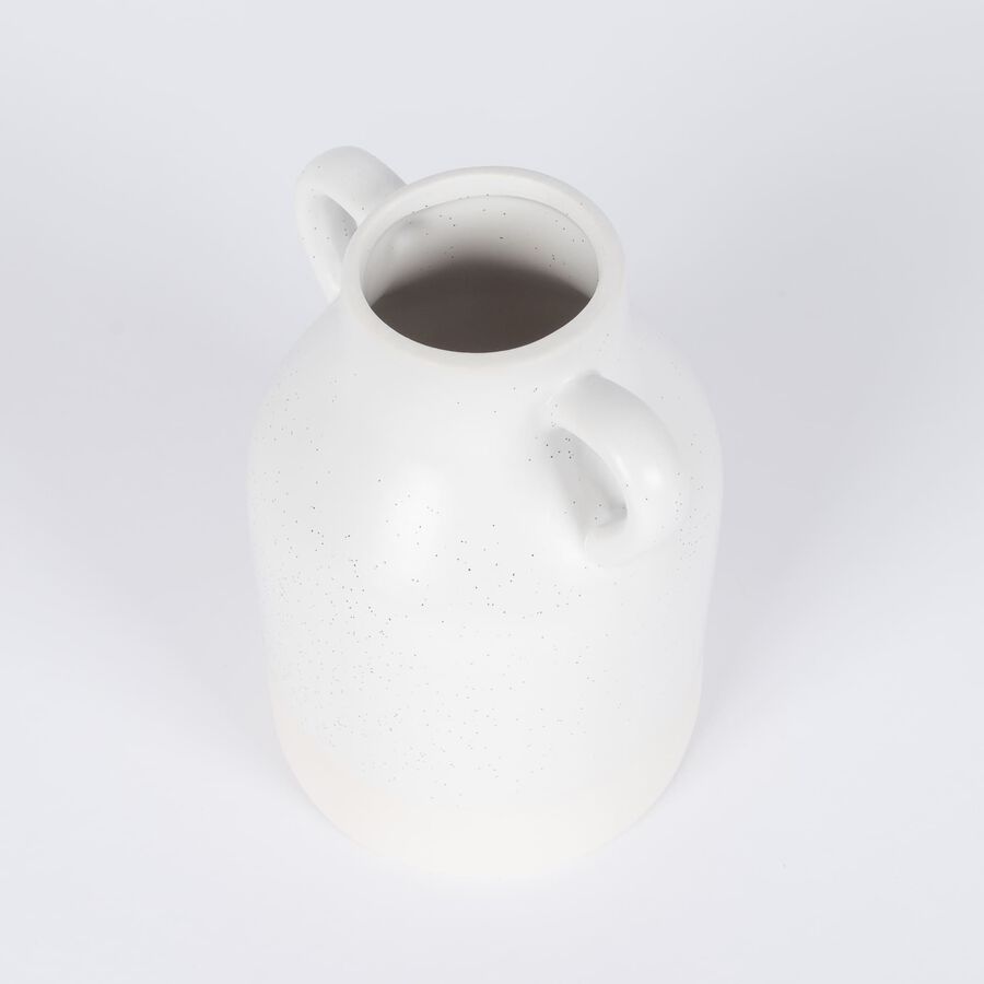 C&aacute;ntaro de cer&aacute;mica blanco 10x10x15cm