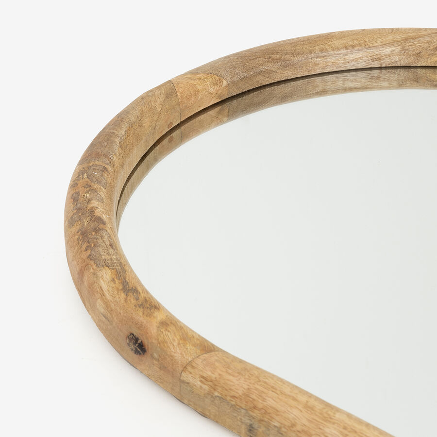 Espejo de pared de madera de mango 50x81cm