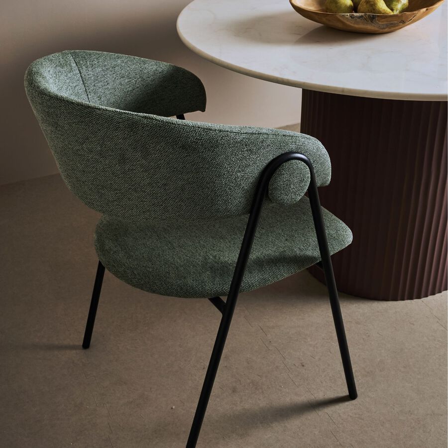 Silla de comedor verde Linda 55x57x82cm Clau&Chloe