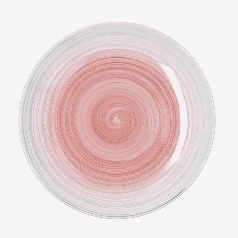 Plato llano de cer&aacute;mica Suede rose &Oslash;27cm