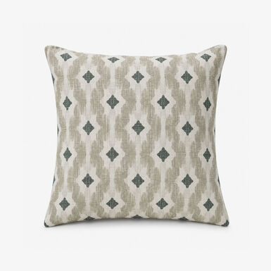 Funda de coj&iacute;n reversible beige de algod&oacute;n y poli&eacute;ster Sira 45x45cm