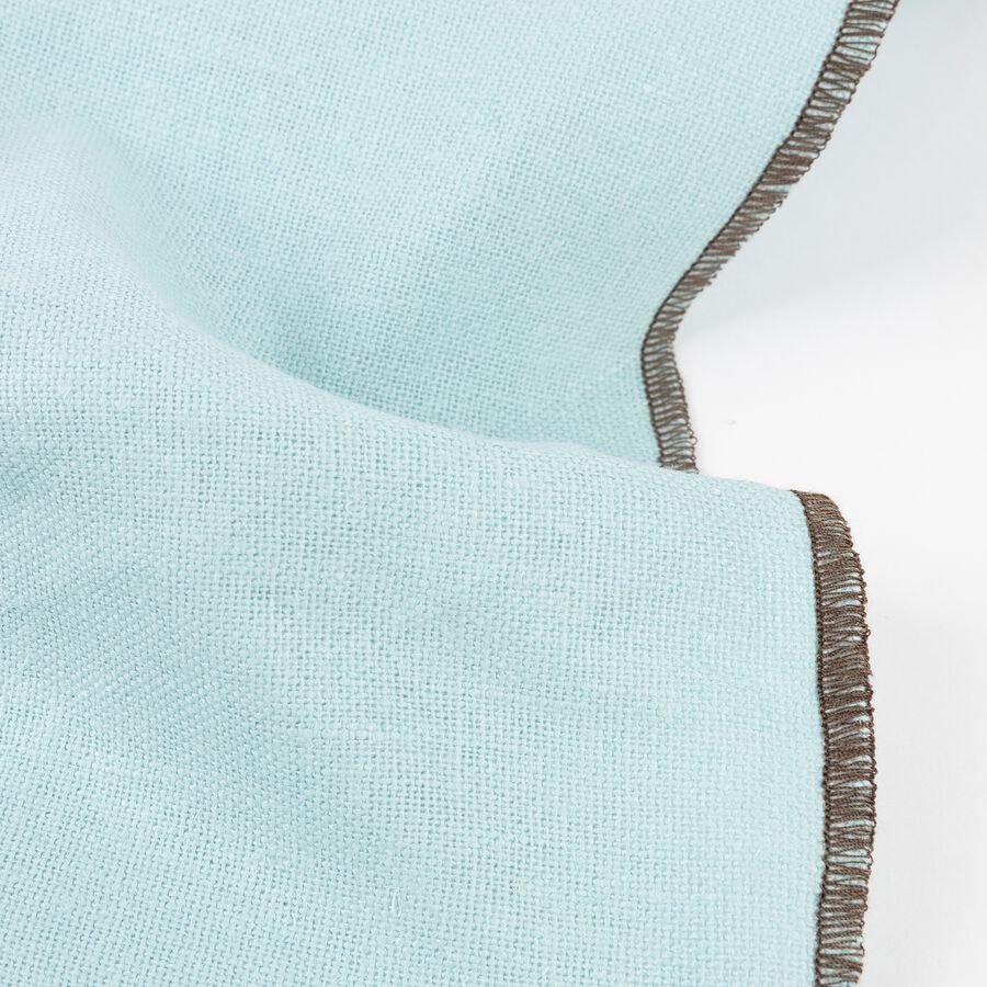 Set de 2 servilletas lino turquesa 45x45cm