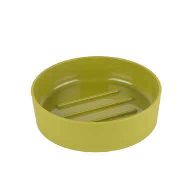 Jabonera verde Soft Touch 11x3cm