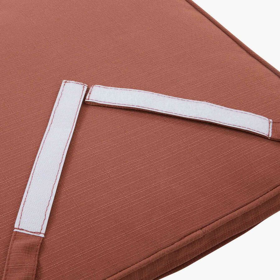 Cojin para silla de jard&iacute;n con velcro caoba Kairo 40x40cm