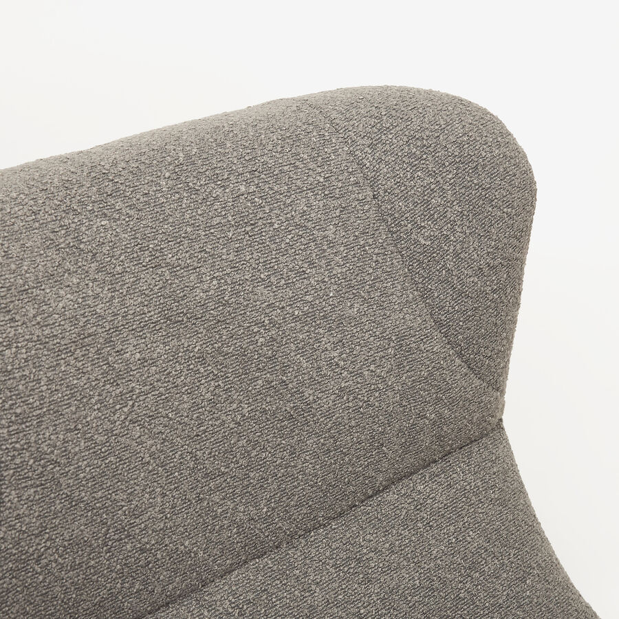 Butaca giratoria gris Celida 81x89x101cm Clau&Chloe