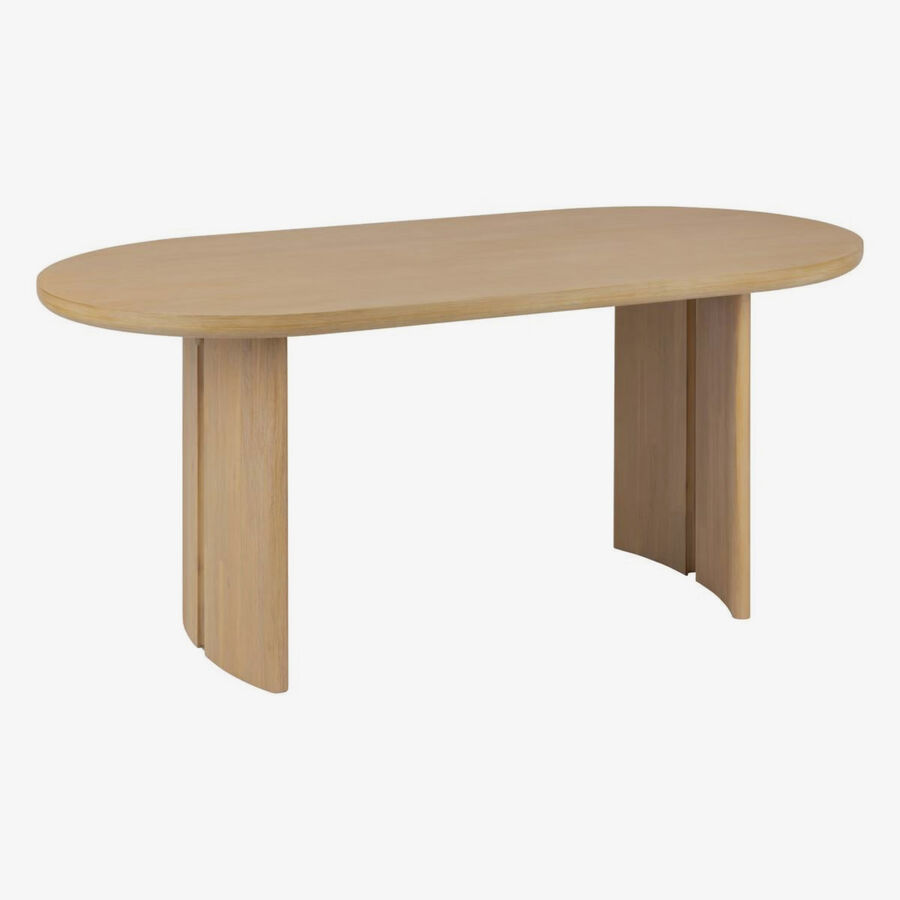 Mesa de comedor de madera Yoren 180x90cm 
