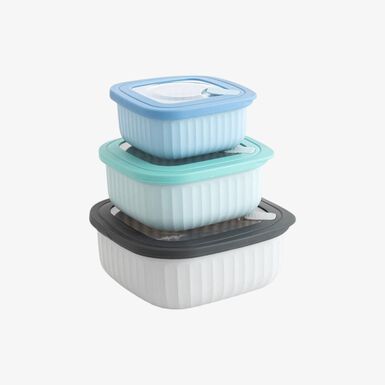 Set de 3 tápers de plástico 45/85/140cl