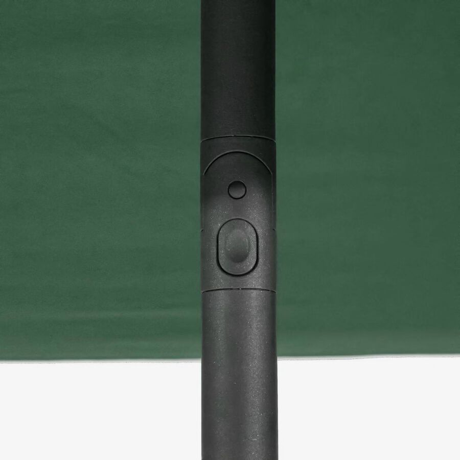 Parasol de acero inoxidable verde Sena 250x250cm