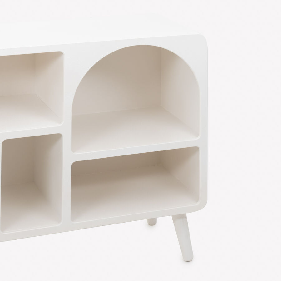 Consola de madera blanca Mirala 120x35x78cm