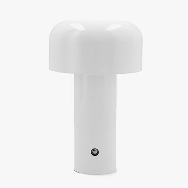 Lampara de metal blanca con usb Nora