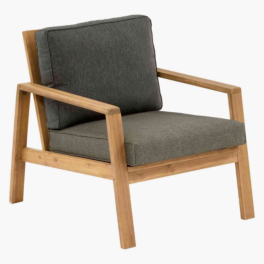 Conjunto de jard&iacute;n para 4 personas de madera de acacia Tiwin