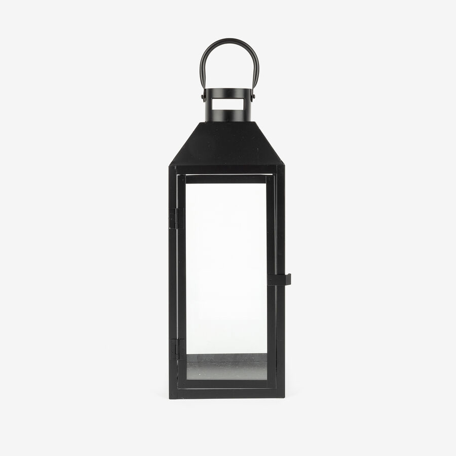 Farol de metal negro Fenjer Ø15x39cm