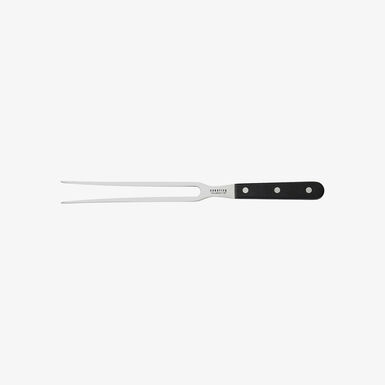 Tenedor de trinchar negro de acero in&oacute;xidable Sabatier 18,5cm