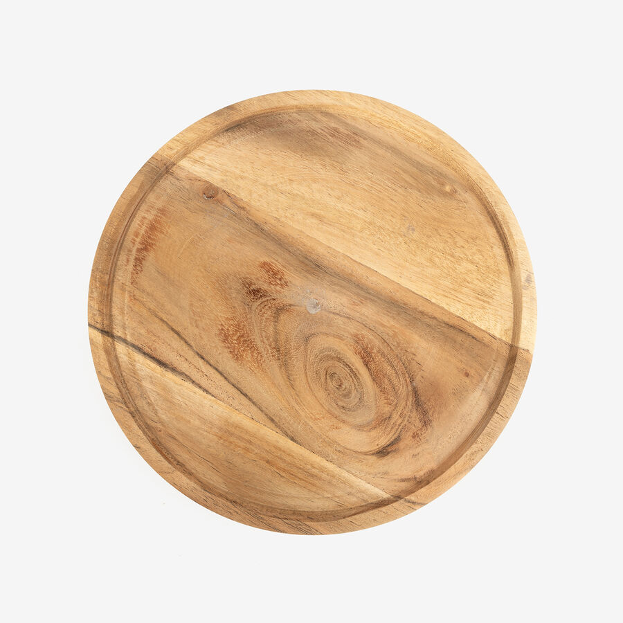 Centro de madera de acacia Salcam &Oslash;22cm