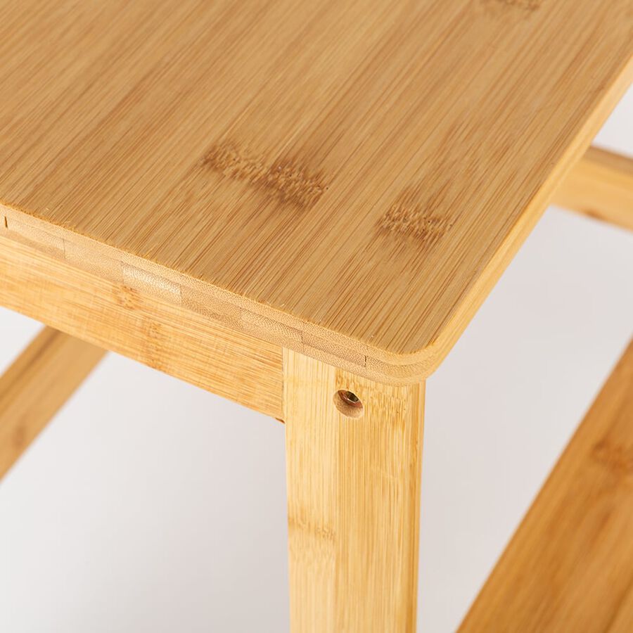 Escalera de bambú de 2 peldaños