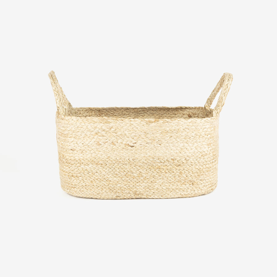 Cesta de yute ovalada Fita 35x23x16cm