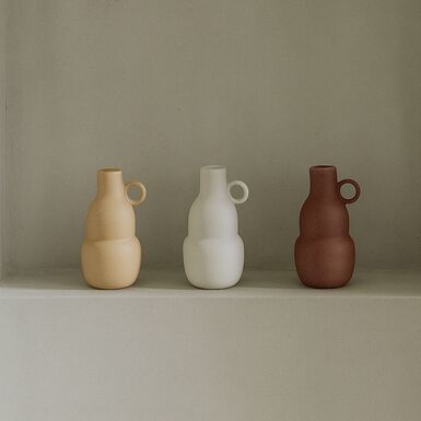 Jarrón de cerámica 20cm en varios colores