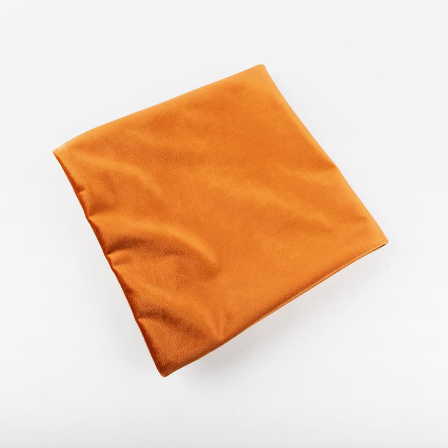 Funda de coj&iacute;n velvet ocre 45x45cm