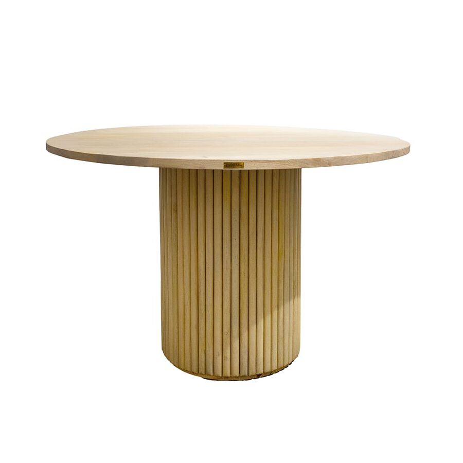 Mesa de comedor redonda de madera de mango Paris &Oslash;120x75cm Clau&Chloe