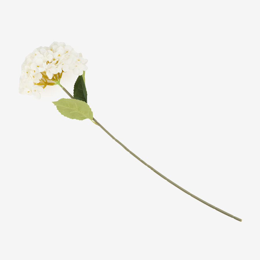Flor artificial hortensia blanca 60cm