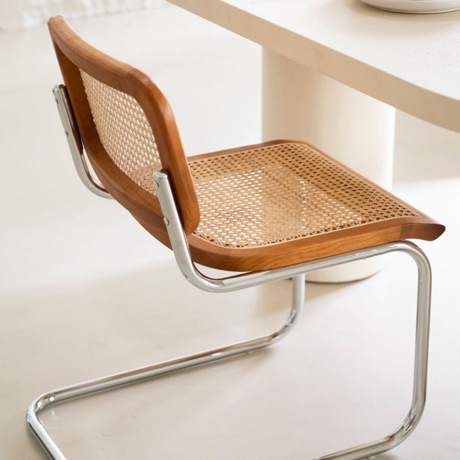 Silla de comedor de ratán Leonor 47,5x63,5x82cm Clau&Chloe