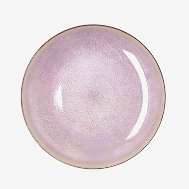 Plato llano de cer&aacute;mica rosa Blush &Oslash;27cm