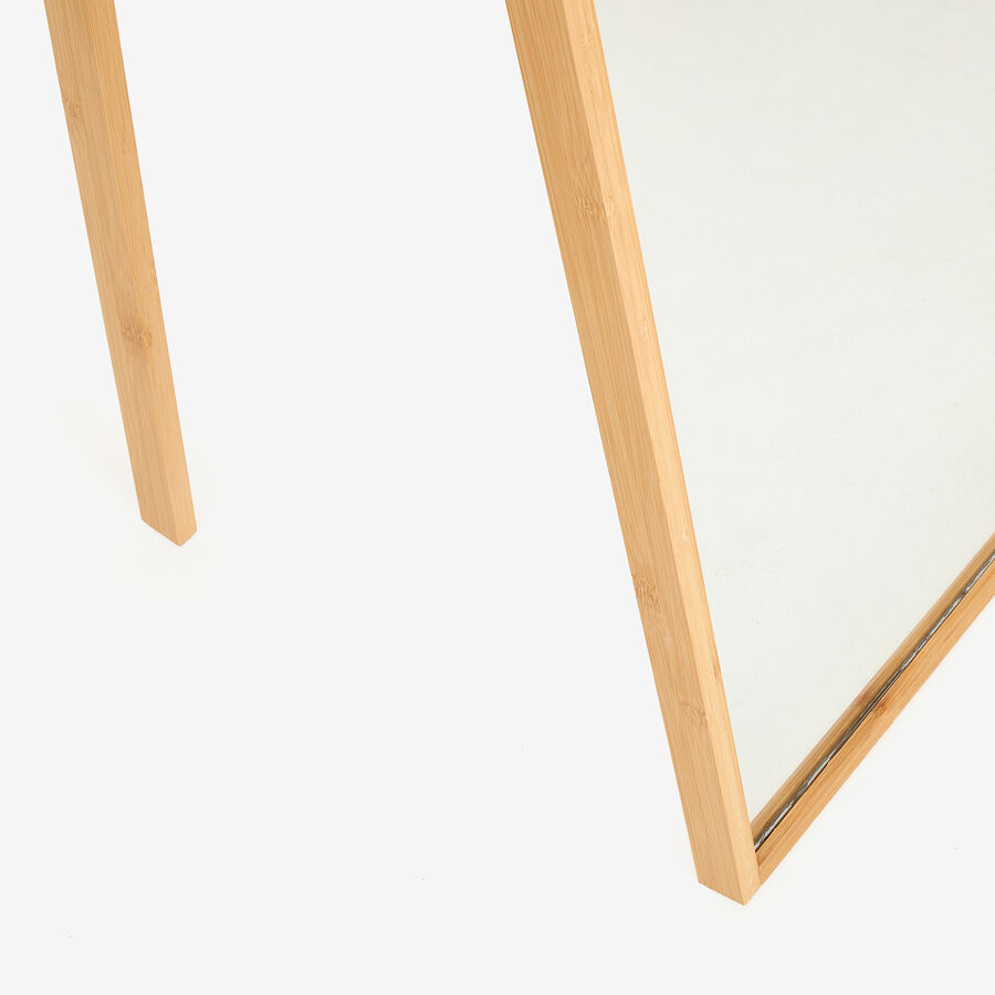Espejo de pie de bamb&uacute; Dabir 160x41cm
