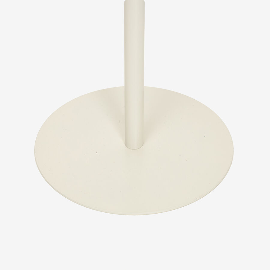 Mesa auxiliar de metal blanca Malak &Oslash;35x53cm