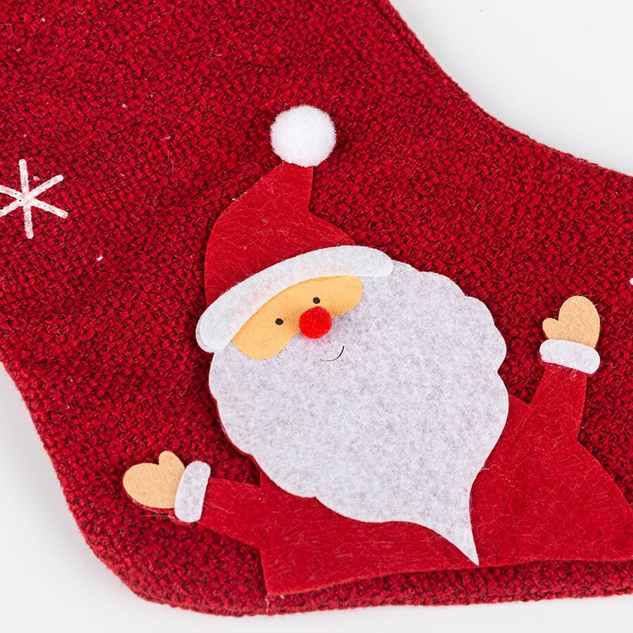 Calcet&iacute;n rojo de Santa Claus 26cm